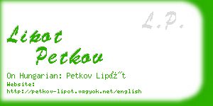 lipot petkov business card